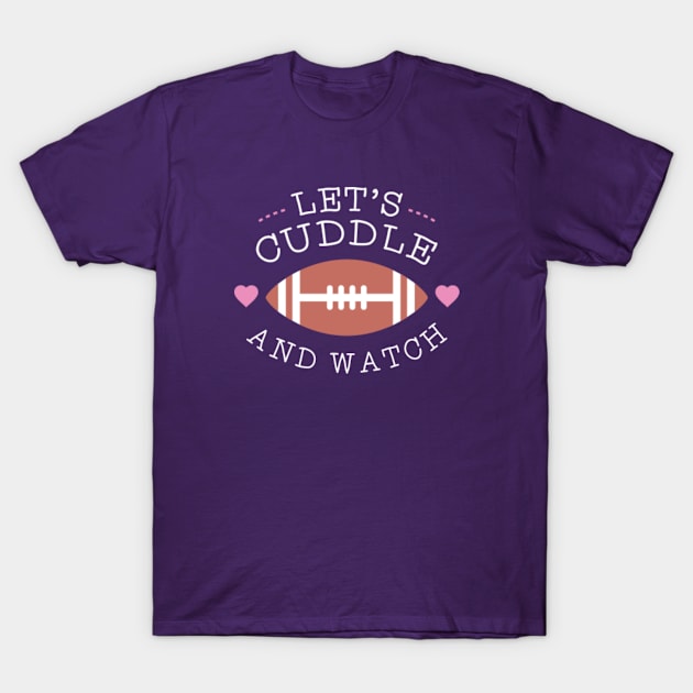 Cuddle And Football T-Shirt by VectorPlanet